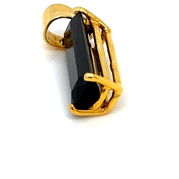 Green Tourmaline 2.38ct Solid 18K Gold Pendant - Picture 6 of 7